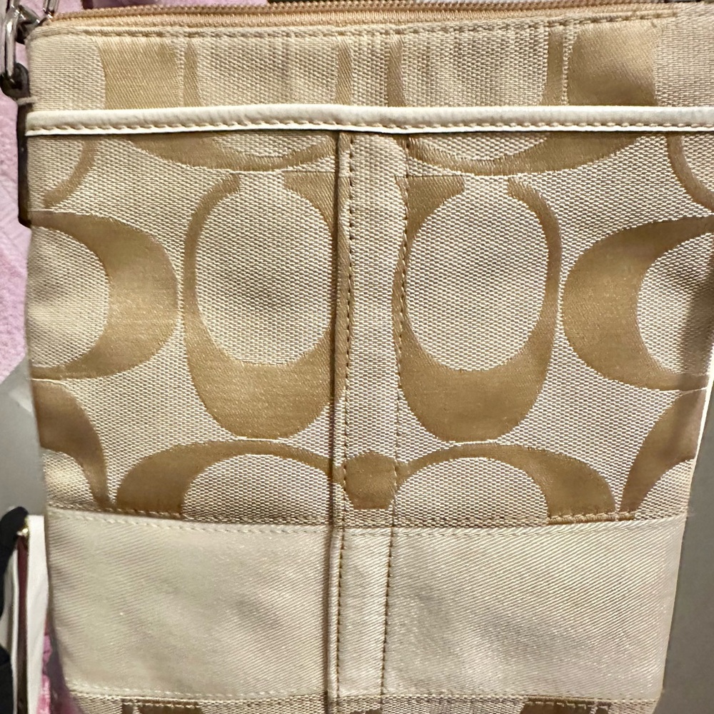 Coach Beige Crossbody Bag